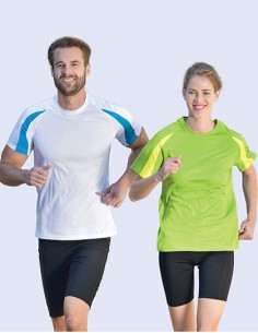 S-SW309-Unisex Contrast Sports T-Shirt 2
